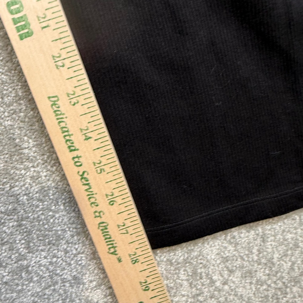 Halara Ribbed Knit Tummy Control Wide Leg Pants Pockets Black NWT XL Petite - Picture 16 of 16